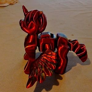 3d printed movable flying unicorn